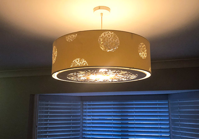 Residential pendant light fitting